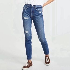 Boyish ‘Billy’ Jean Straight Leg Distressed